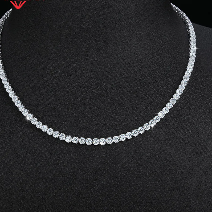 Authentic Celestial Radiance The Weaver's Embrace Moissanite Necklace