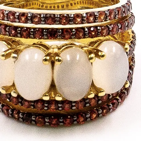 Authentic The Crimson Flame and Lunar Glow Talisman Ring