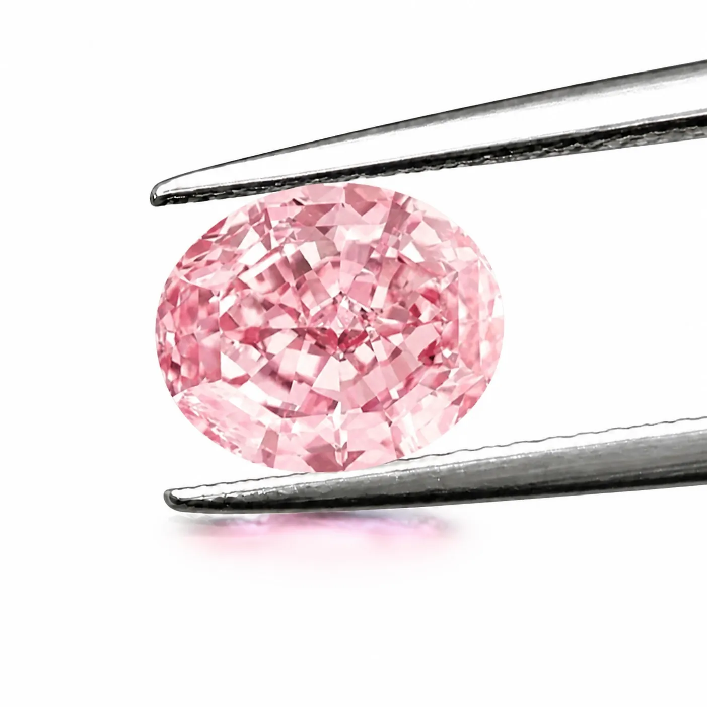 Authentic Oval Cut Pink Gemstone Faceted Stone Of Tender Radiance