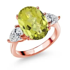 Authentic The Golden Radiance of the Sunlit Citrine Talisman in Rose Gold