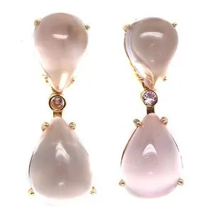 Authentic The Heart’s Celestial Guardians: Gilded Rose Quartz and Sapphire Talismans