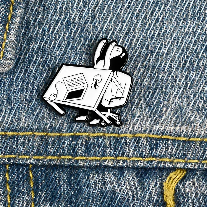 Authentic Anger Reversal Sigil The Defiant Enamel Talisman Brooch
