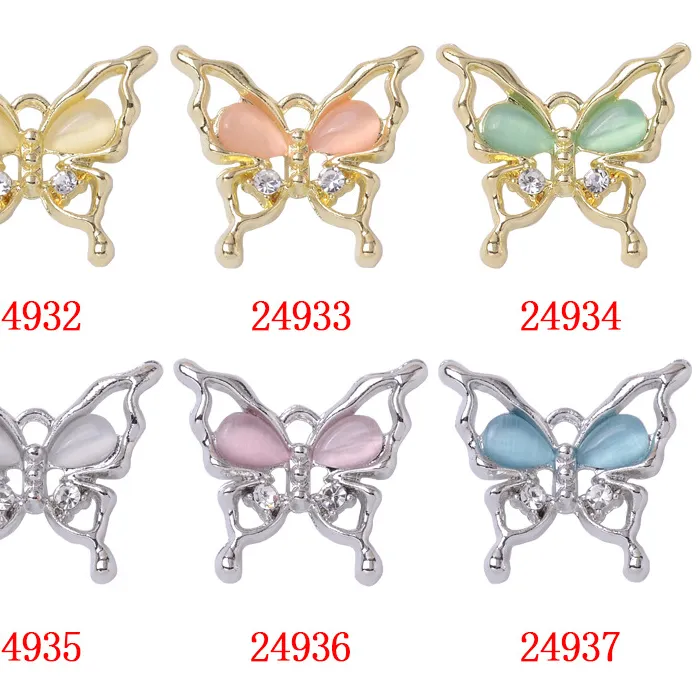 Authentic Flutter Of The Soul 50 Golden Resin Butterfly Charms For Sacred Adornment