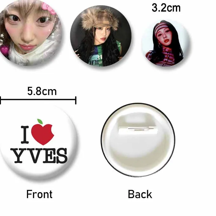 Authentic Singer Yves Album Cover Enamel Pins Yyxy Round Brooch Badge For Backpack Clothes Accessories Fans Jewelry Souvenir