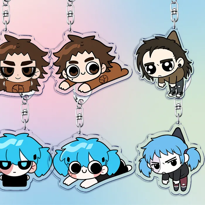 Authentic Horror Games Larry Johnson Sal Fisher Keychain Accessories Bag Face Game Keyrings Jewelry Fans Friends
