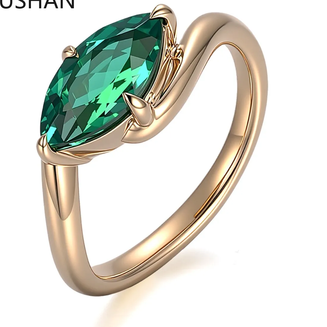Authentic Mushan Custom 14K 18K Gold Rings Band Jewelry With Moissanite Diamond Lab Grown Gemstones Diamond Ring