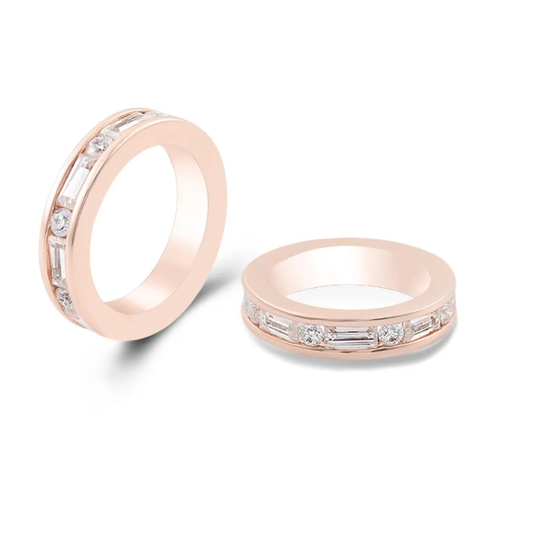 Authentic Eternal Band Of Enchanted Light The Moissanite Moonstone Ring