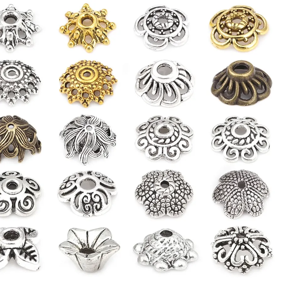 Authentic Antique Silver Zinc Big Beads Caps Tassel Caps High Quality Diy Jewelry Accessories Making Rosediy Official Store