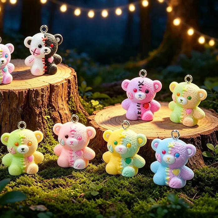 Authentic Talisman Of The Mended Guardian Ten Resin Bear Charms For Sacred Crafting