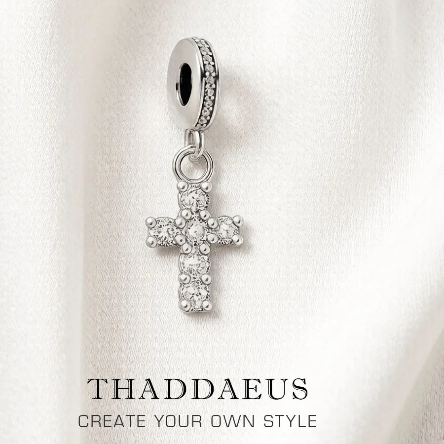 Authentic Cross Pendant 925 Sterling Silver Dangle Fine Jewelry Powerful Elegance