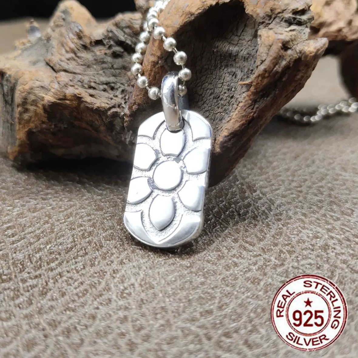Authentic The Eternal Blossom S925 Sterling Silver Cherry Blossom Military Talisman