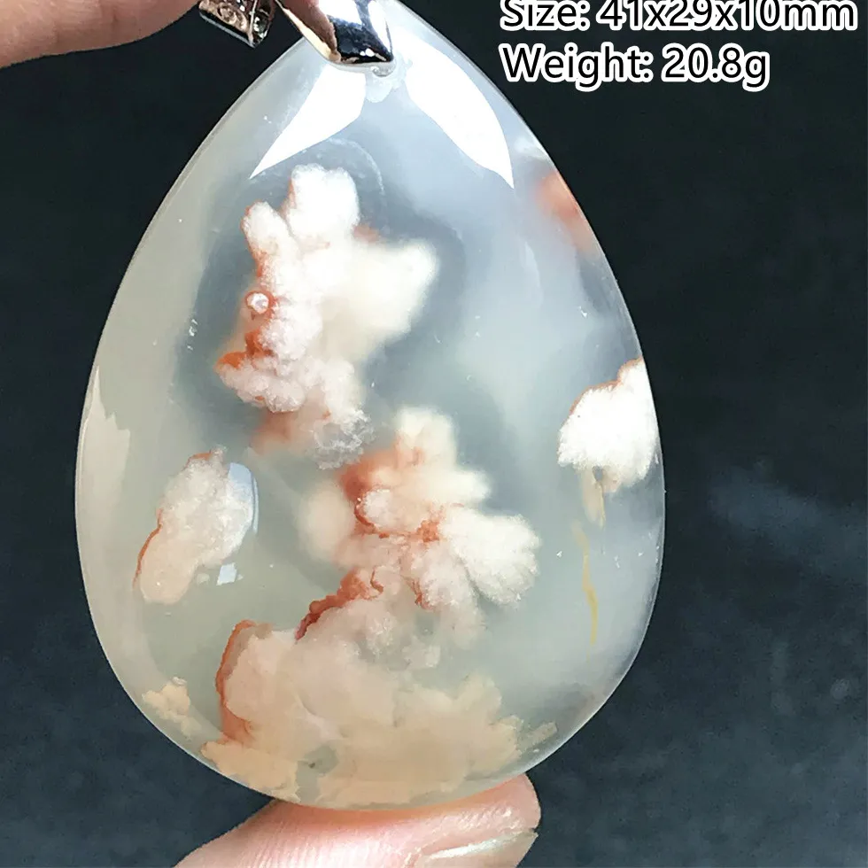 Authentic Cherry Agate Heart Of Fortune Pendant