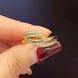 Authentic Solar Sigil Of Light The Golden Zirconia Statement Band Of Radiance