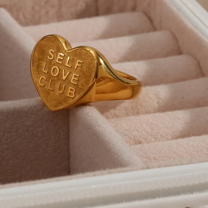Authentic Golden Heart Of Self- Love A Waterproof Talisman For Radiant Confidence