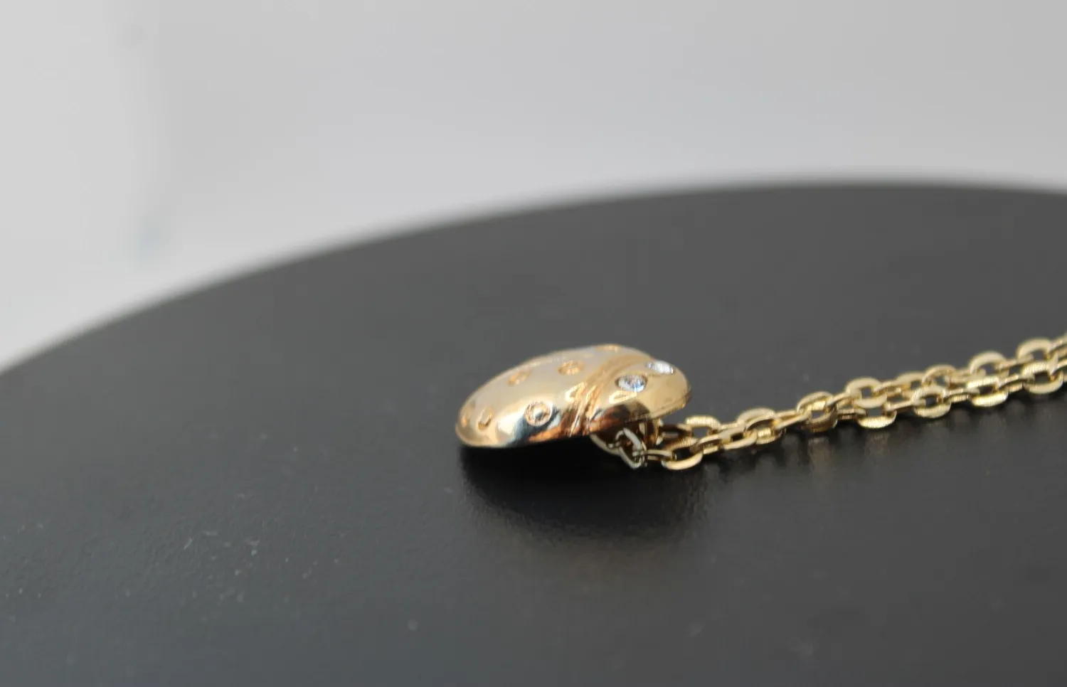 Authentic Unoaerre 24ct Gold Plated Ladybug Necklace Free Shipping!
