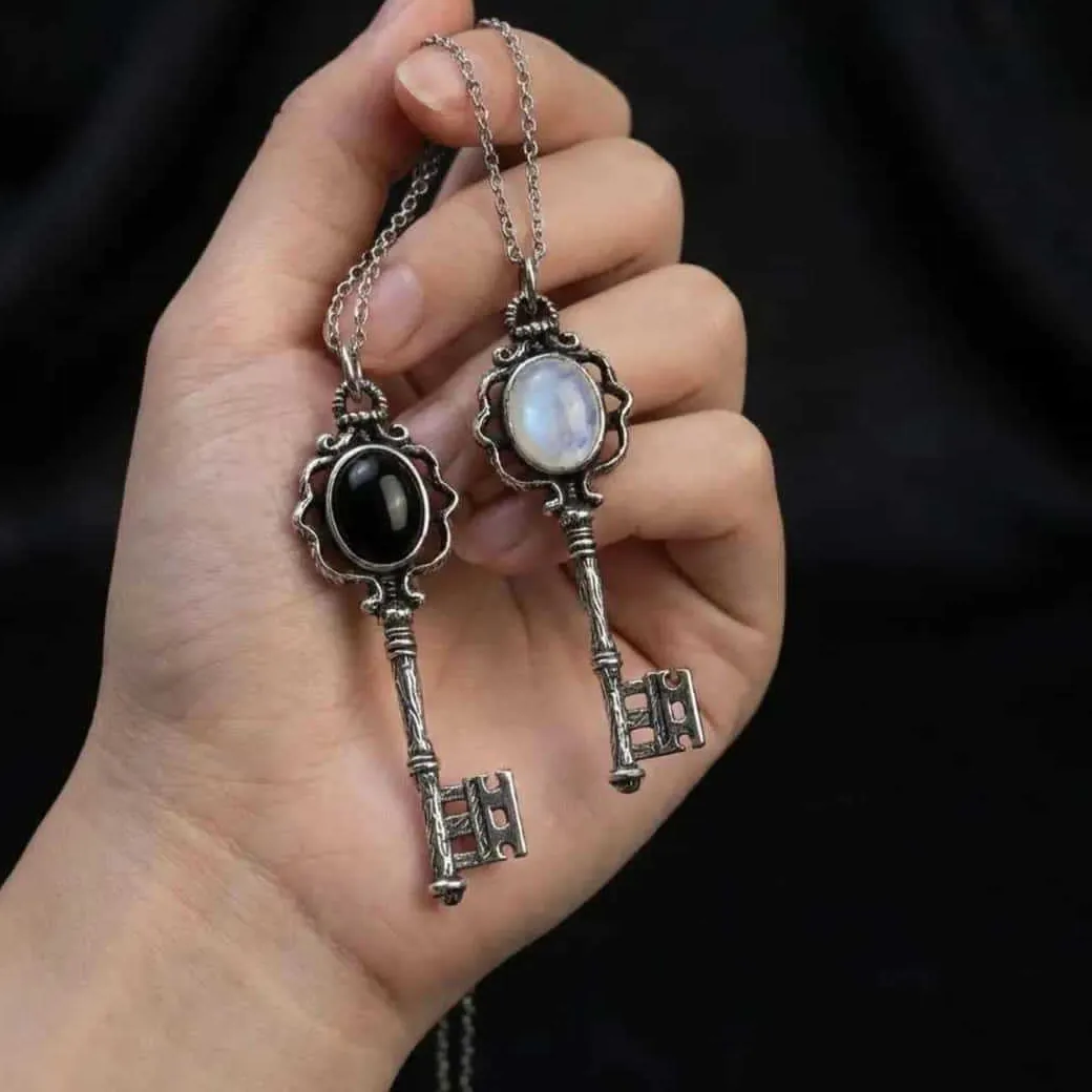 Authentic The Nocturnal Key Moonstone And Black Onyx Talisman