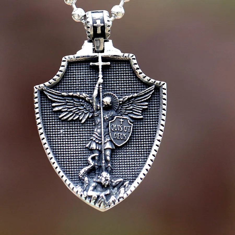 Authentic Crusader Of Light The Archangel Michael Dragon- Slayer Talisman