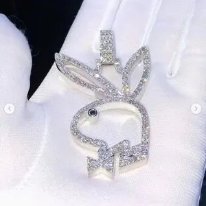 Authentic The Enchanted Rabbit's Grace A Moissanite Bunny Pendant For Fertility And Abundance