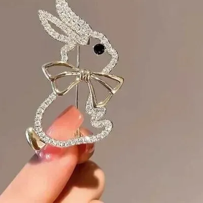 Authentic The Lunar Hare: A Radiant Moissanite Talisman of Intuition