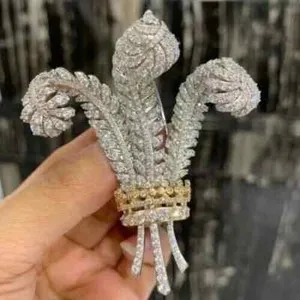 Authentic The Prince Feather Brooch of Radiant Light