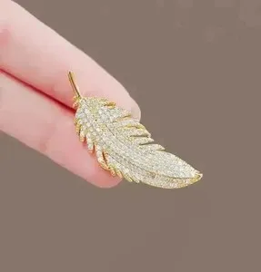 Authentic The Golden Alchemist Feather Brooch of Radiance