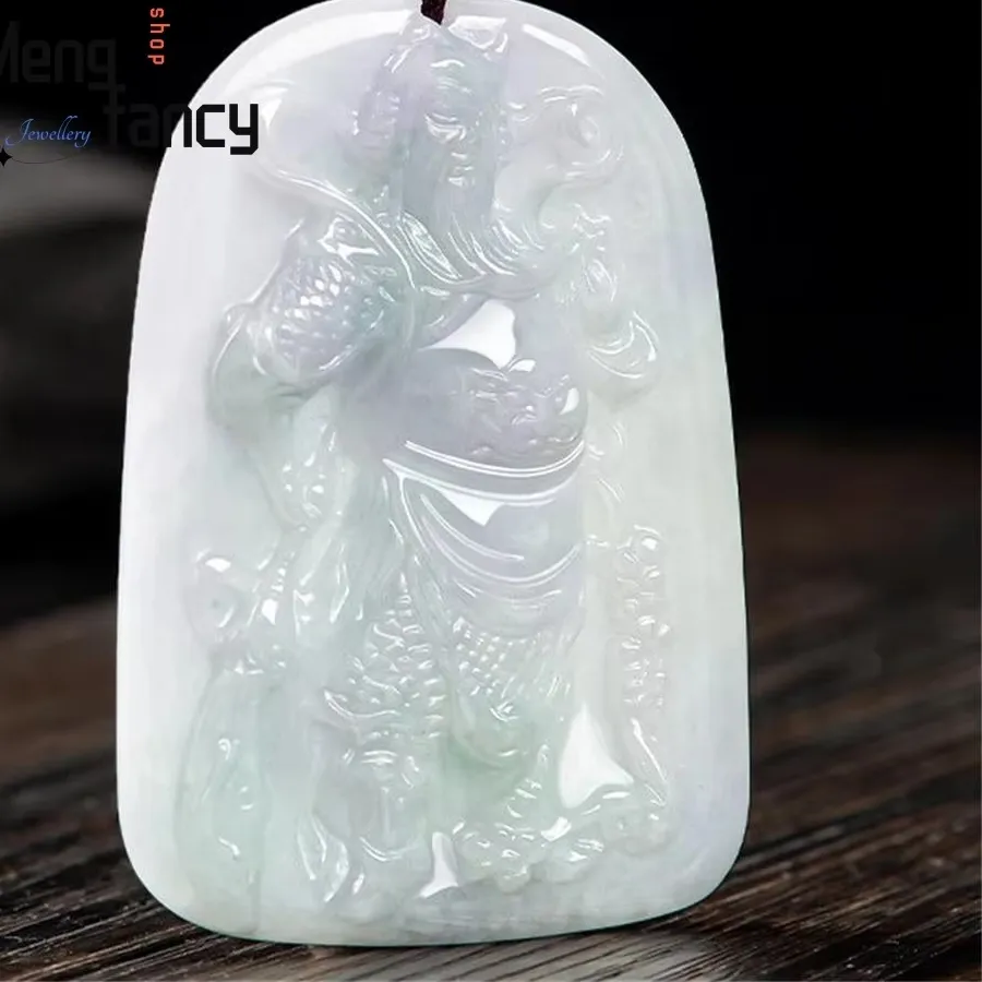 Authentic Amulet Of The Warrior Sage Guan Gong's Jade Embrace