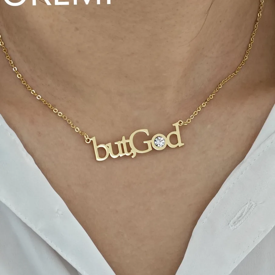 Authentic Doremi Custom Jewelrty Chains Choker Necklace Personalized But God Name Necklace