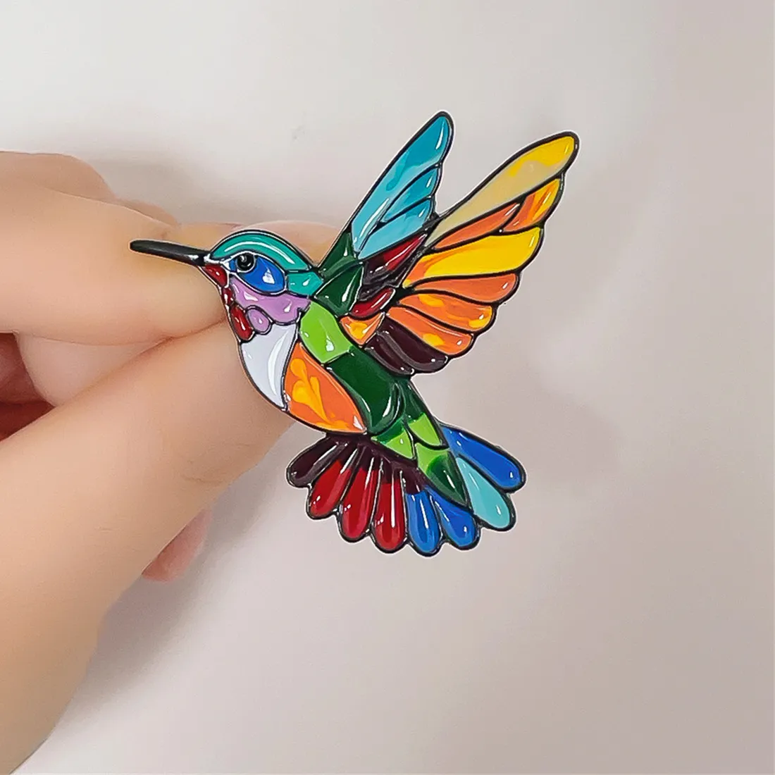 Authentic The Golden Aviator Of Joy Enamelled Hummingbird Talisman