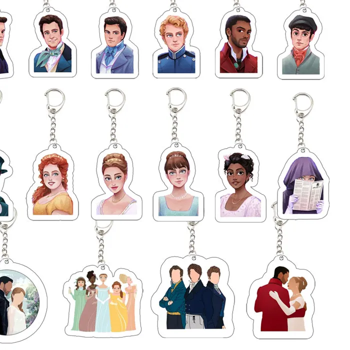 Authentic Love Tv Keychain For Accessories Bag Pendant Anthony Daphne Eloise Colin Key Chain Ring Keyring Jewelry Fans