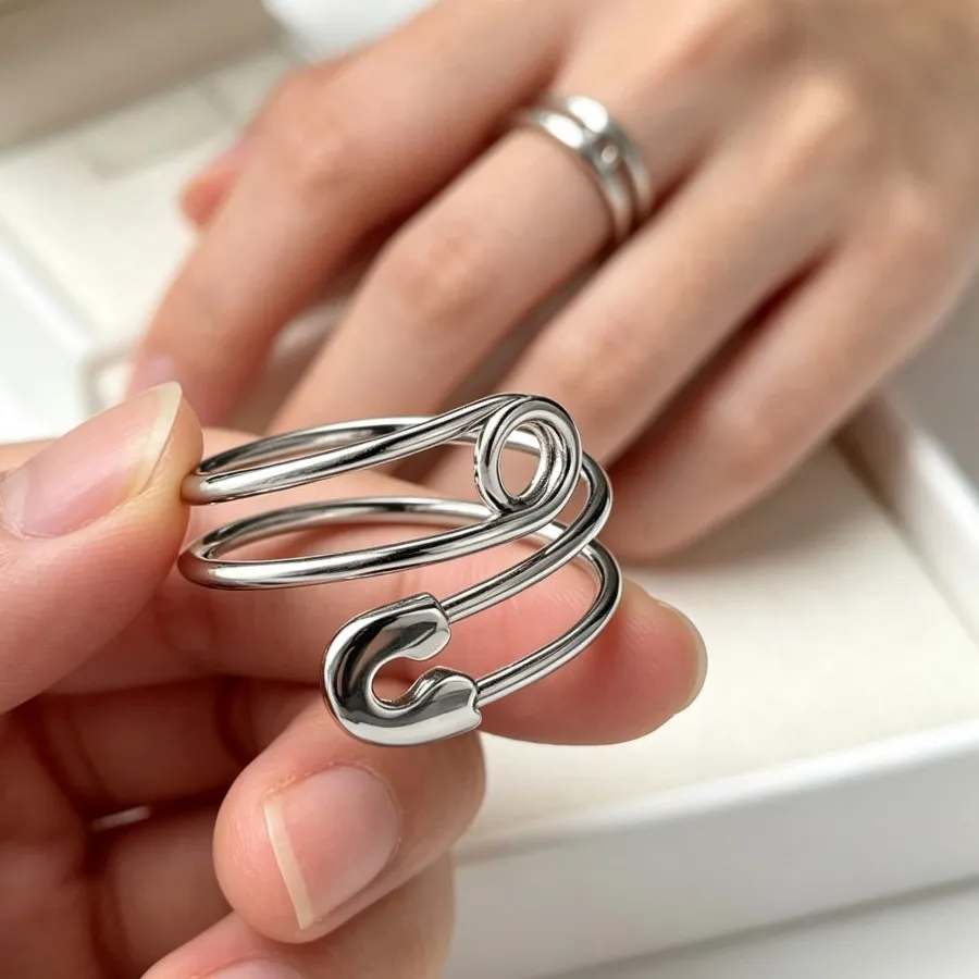 Authentic Sigil Of The Spiral Sentinel An Adjustable Gold- Plated Wrap Ring