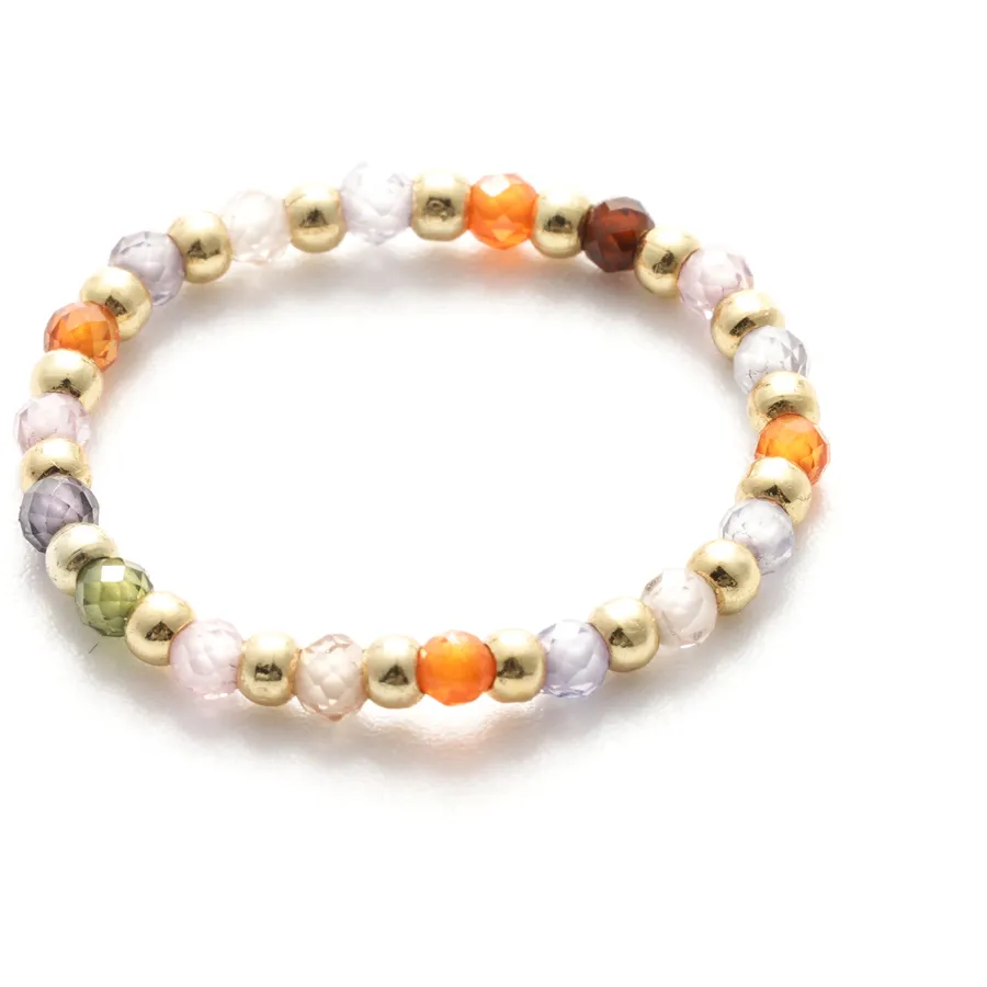 Authentic Bohemian Stone Ring With Miyuki Seed Beads Handcrafted Spiritual Band Of Boho