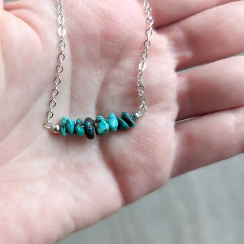 Authentic Handmade Natural Turquoise Raw Ore 18In Pendant, Cuff Button Necklace, Ramadan Prayer Bead, Meditation, Holiday