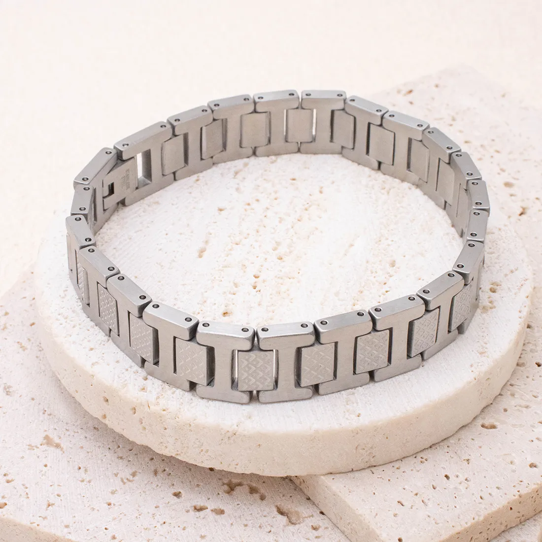 Authentic 12Mm Width Watch Strap Bracelet Minimalist Punk Style Bangle Holiday Jewelry