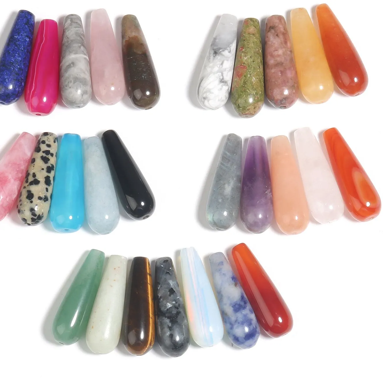 Authentic Sacred Teardrops of the Earth: Natural Stone Talisman Beads