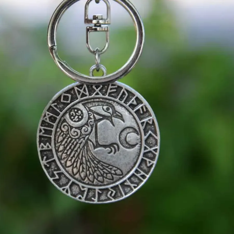 Authentic Whispers Of Odin's Ravens Lunar Rune Talisman