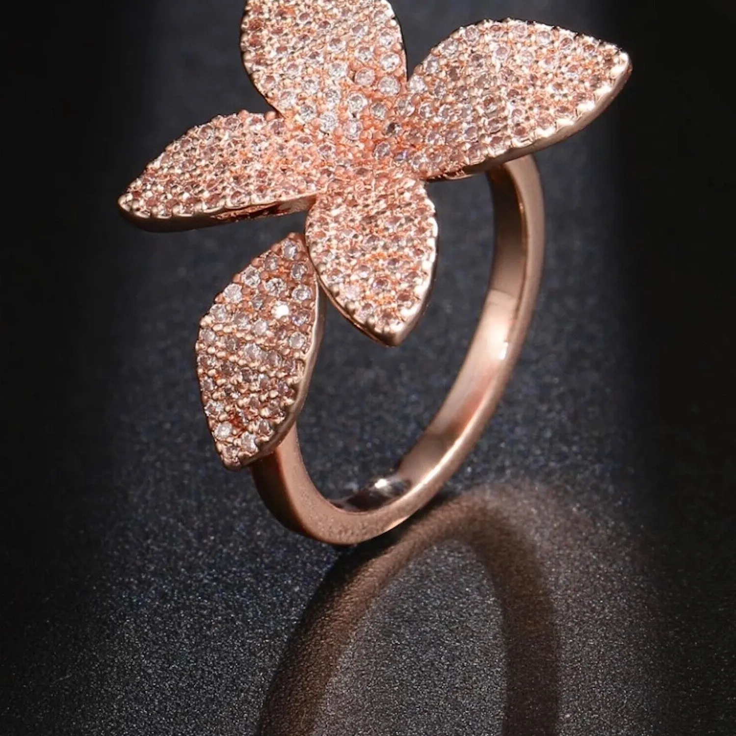 Authentic The Crystal Foliage Ring of Radiant Frost