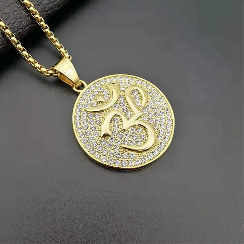 Authentic Radiant AUM Cosmic Vibration Talisman - Sacred Gold-Plated OM Pendant