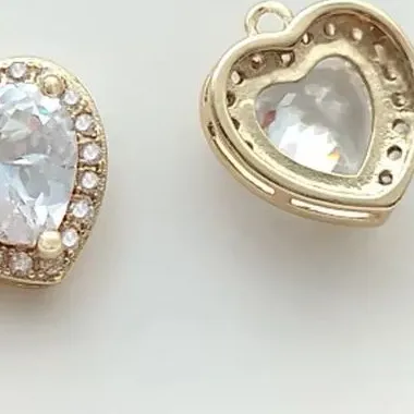 Authentic Heart Of The Eternal Sea 14K Gold Wrapped Peach Zircon Pendant Of Sacred Love