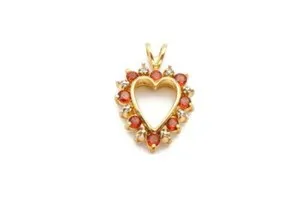 Authentic The Crimson Heart of Eternal Devotion Pendant