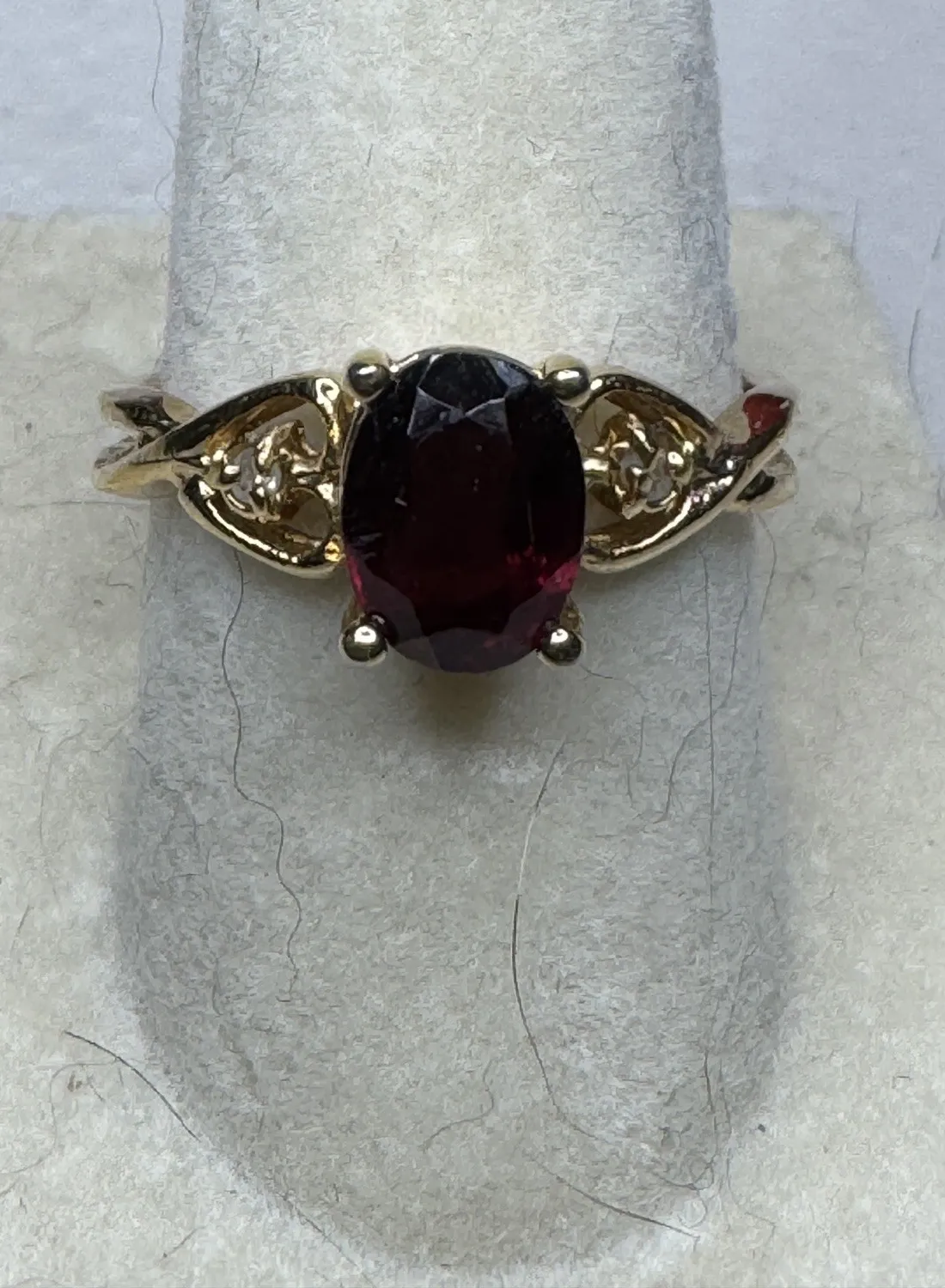 Authentic Eternal Flame of Love: Garnet & Diamond Adornments