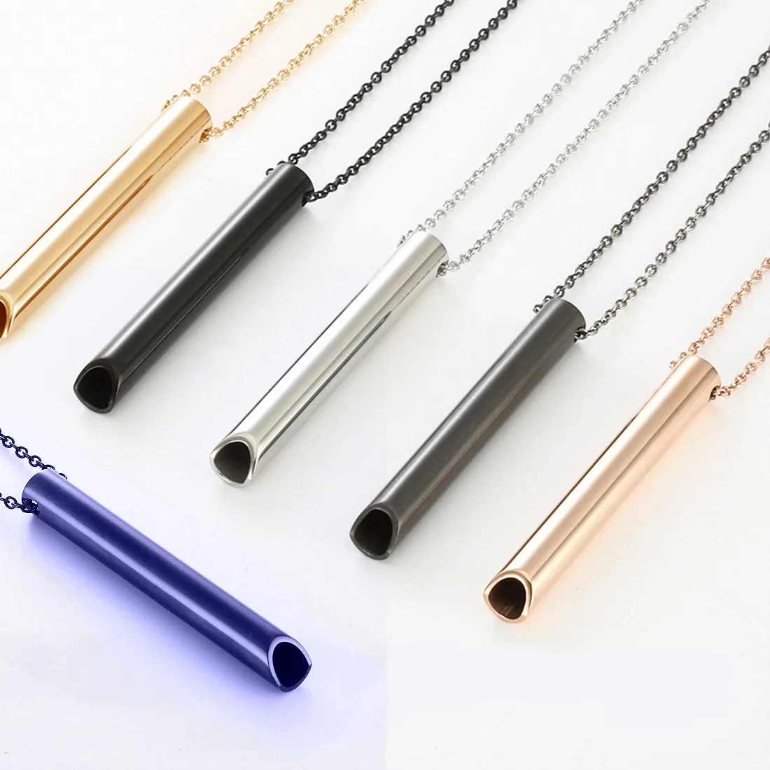 Authentic 528 Hz Meditation Whistle Mindfulness Pendant Vacuum Necklace Regulate Breathing Relieve Anxiety Spot