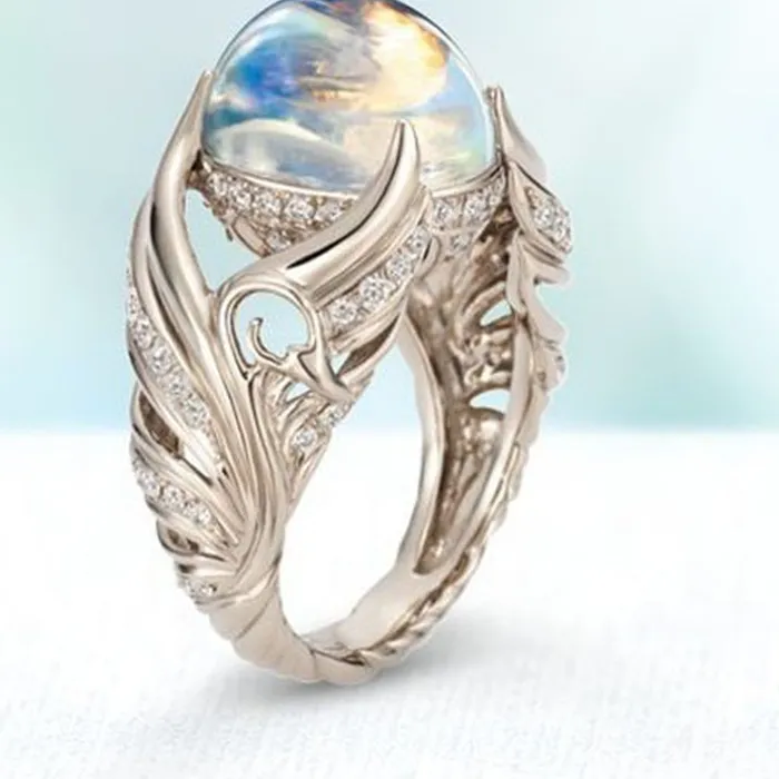Authentic Celestial Wings Of The Lunar Goddess Rose Gold Ring