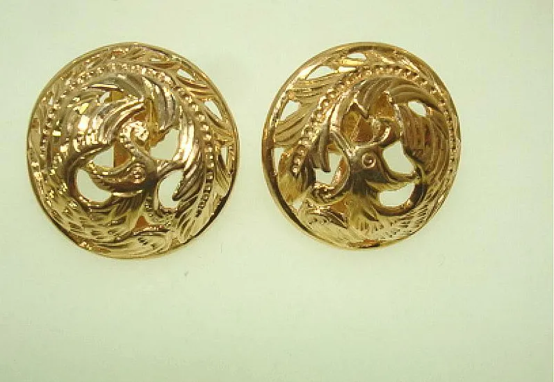 Authentic Mystic Phoenix Rising: Sacred Protection Earrings - 14K Gold Plated Silver Amulet