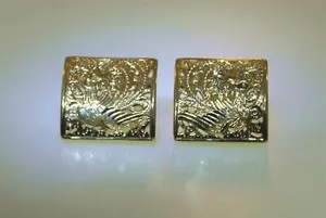 Authentic Wings of Rebirth: Ming's 14K Gold-Plated Phoenix Earrings