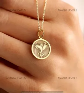 Authentic Celestial Phoenix Rebirth Talisman - 14K Gold Infused Amulet of Eternal Transformation