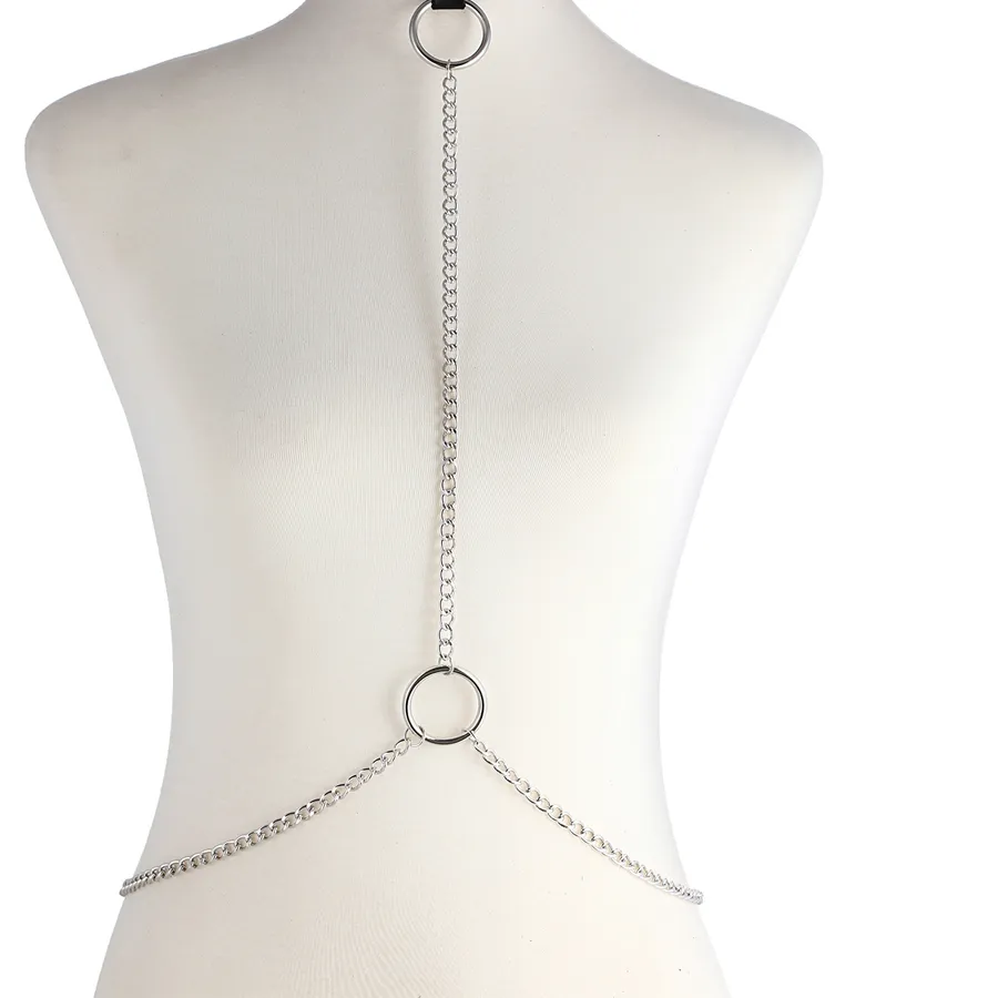 Authentic Sexy Body Chain Harness Goth Chains Gothic Belly Chain Lingerie Jewelry Festival Jewellery