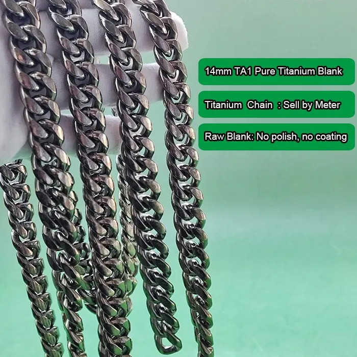 Authentic Ta1 Chain 14Mm Unfinished Chain Diy Jewelry Per Meter