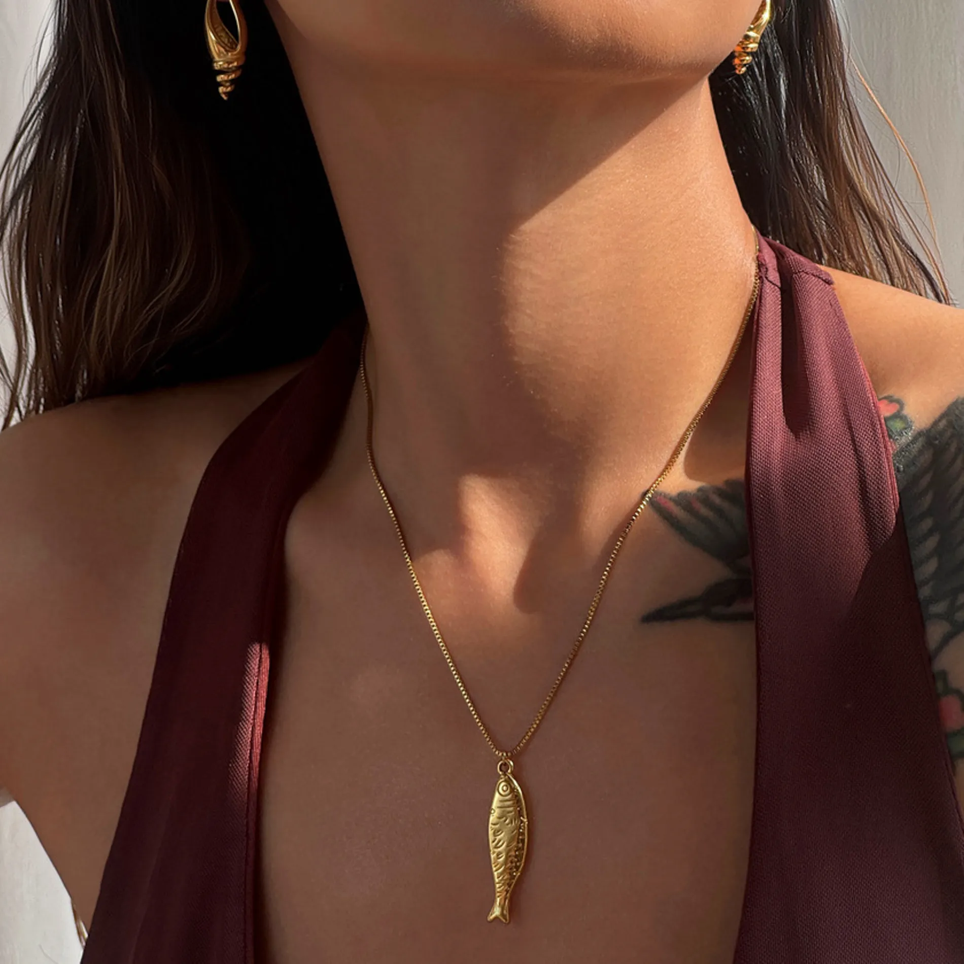Authentic Sacred Golden Fish Talisman Of Abundance And Intuition