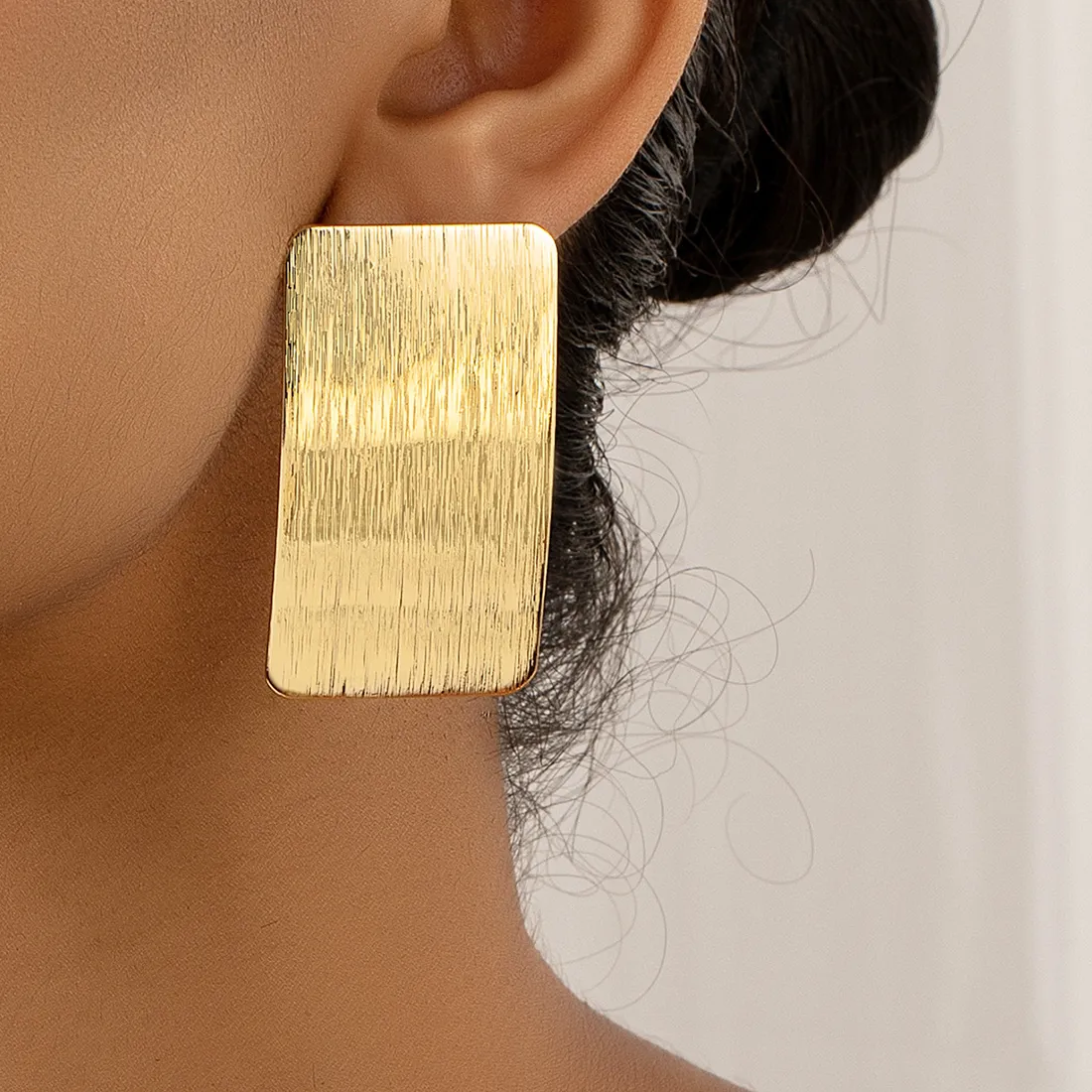 Authentic Sacred Geometry Pearl Studs Golden Radiance
