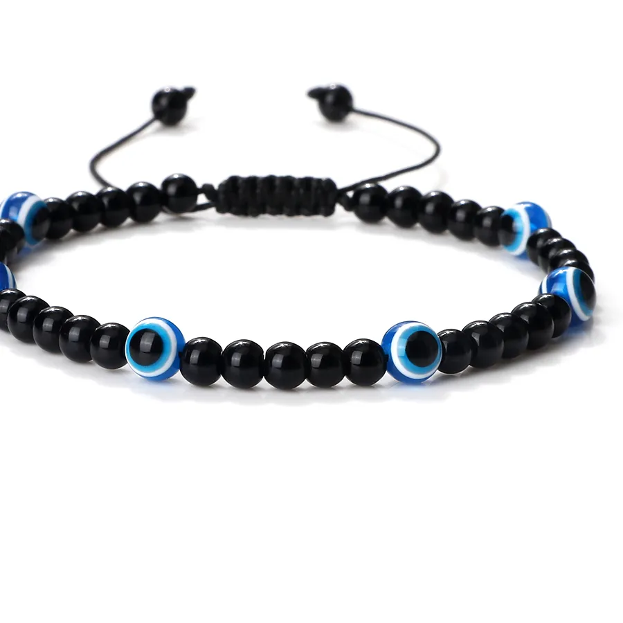 Authentic The Obsidian Ward Turkish Evil Eye Braided Talisman